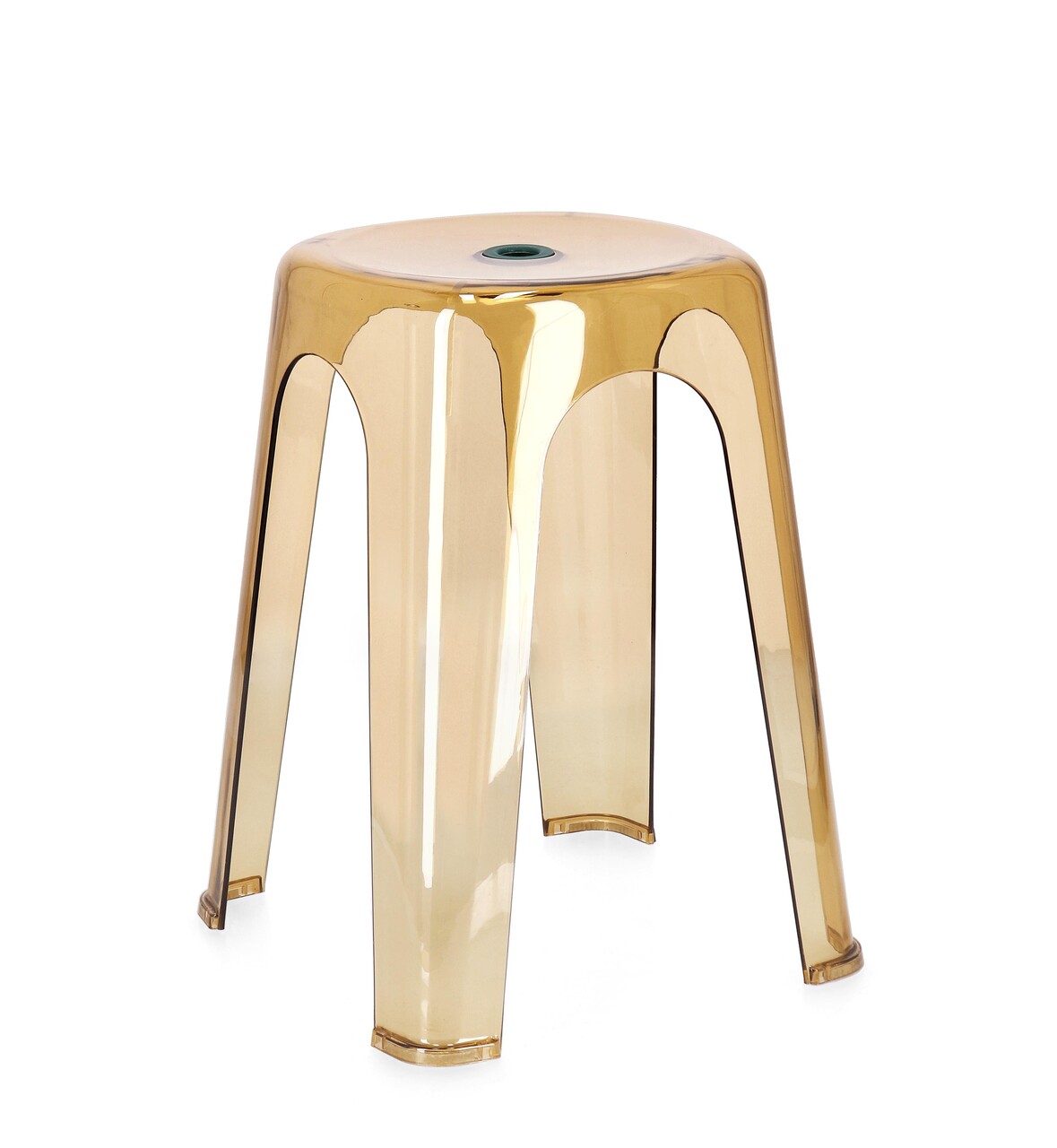 Scaun Sonny, Bizzotto, 34.5x34.5x46.5 cm, polietilena, chihlimbar - imagine 5